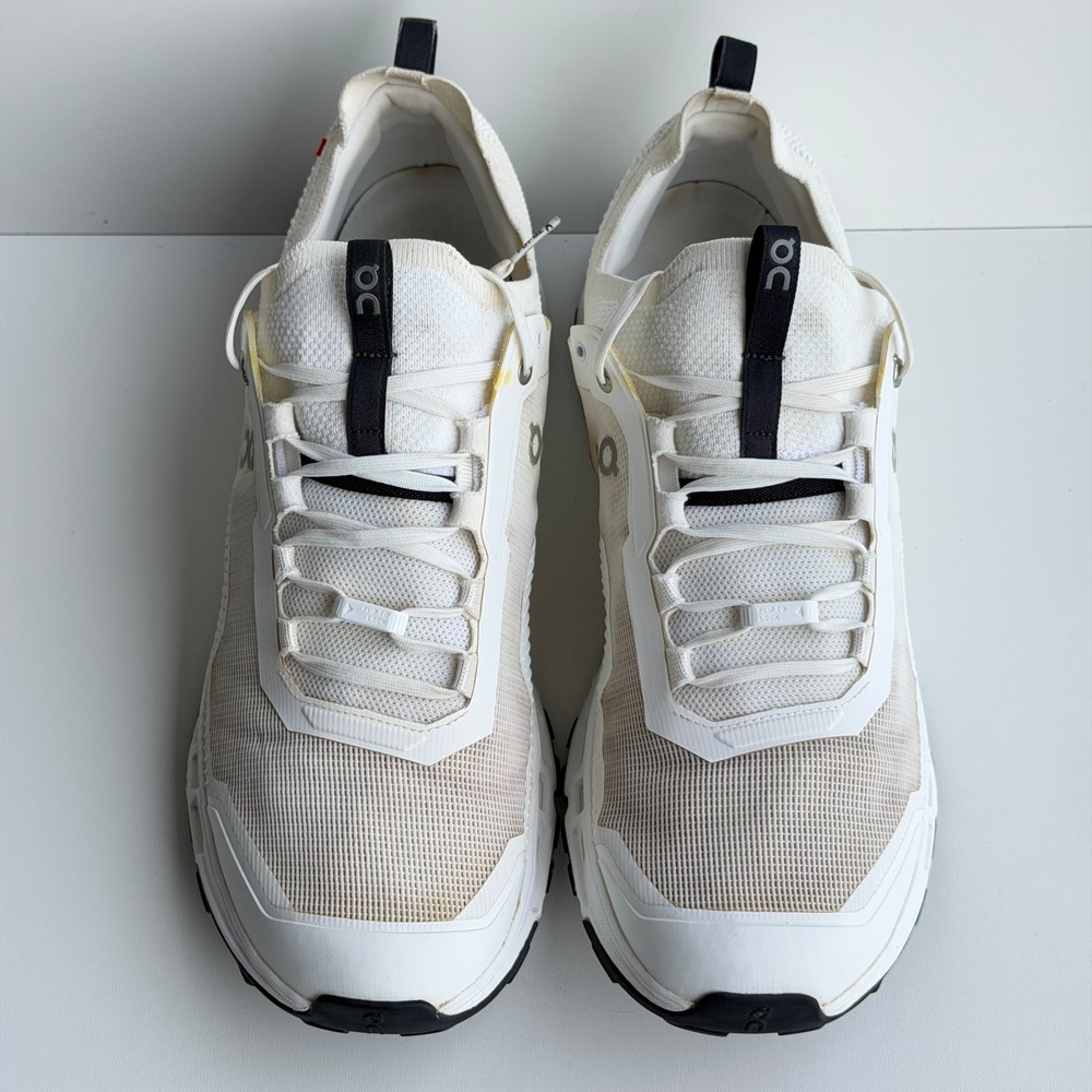 On Cloudultra Mens 14 White Cushion Comfort Trail Running Shoes Mesh Helion - Picture 8 of 10